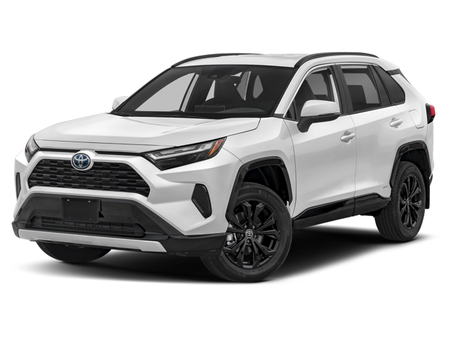 2023 White Toyota RAV4 Hybrid