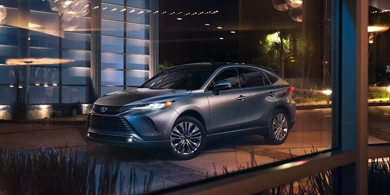 A 2024 Toyota Venza parked outside a posh restaurant near Akron, OH 