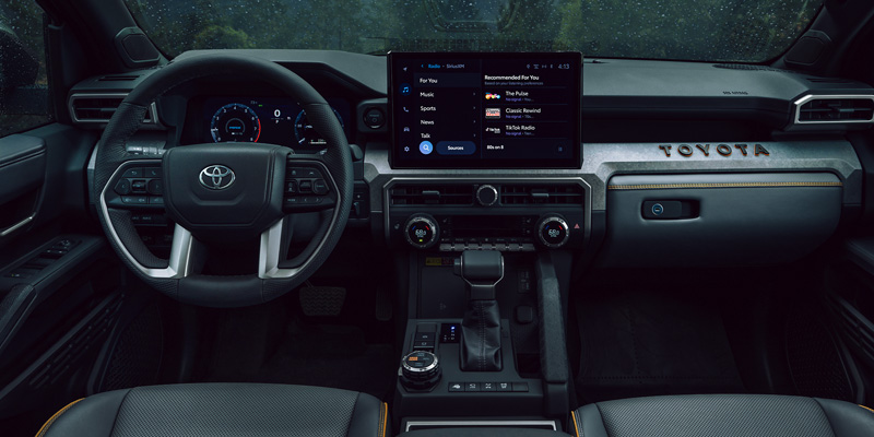 A Infotainment system packed with 2025 safety features in the 2025 Toyota 4Runner in Kent, OH