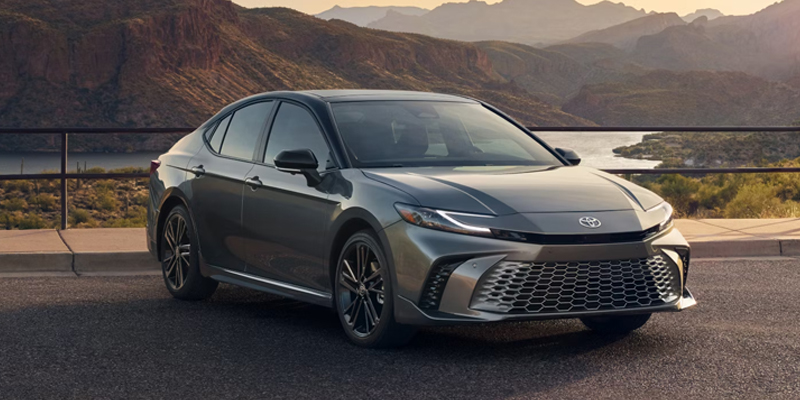A 2025 Toyota Camry parked near a majestic view in Kent, OH