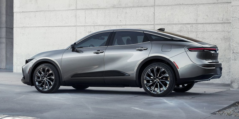 The 2025 Toyota Crown parked outside a building in Kent, OH