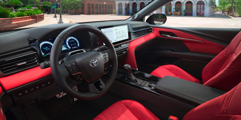 2025 Toyota Camry spacious stylish Seating and steering wheel