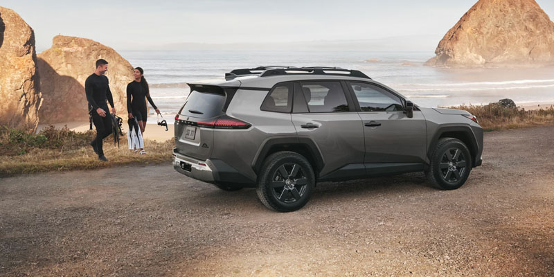Toyota RAV4 is ready for coastal adventures with style and capability.