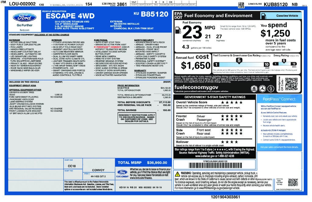 1FMCU9J98KUB85120