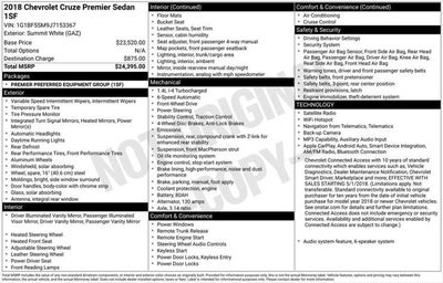 2018 Chevrolet Cruze Premier