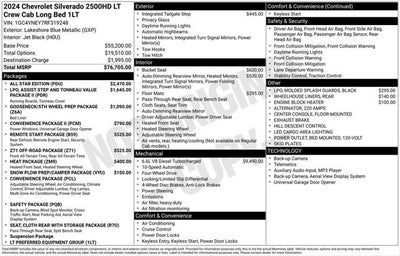 2024 Chevrolet Silverado 2500HD LT