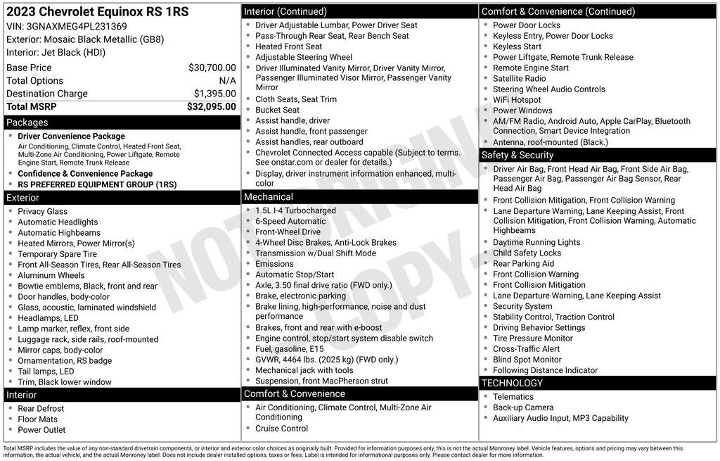 2023 Chevrolet Equinox RS