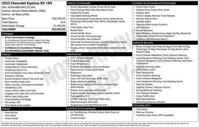 2023 Chevrolet Equinox RS