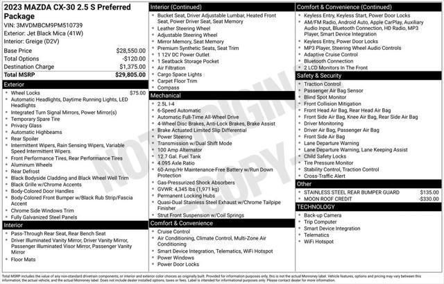 2023 Mazda Mazda CX-30 2.5 S Preferred Package