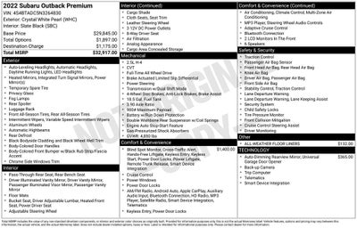 2022 Subaru Outback Premium