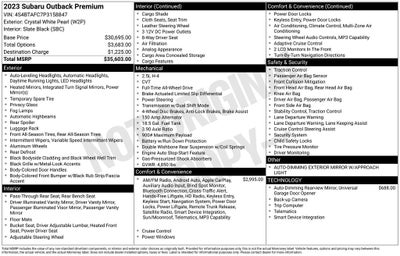 2023 Subaru Outback Premium