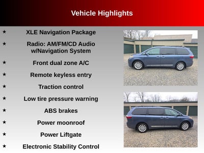 2015 Toyota Sienna XLE 7 Passenger