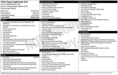 2023 Toyota Highlander XLE