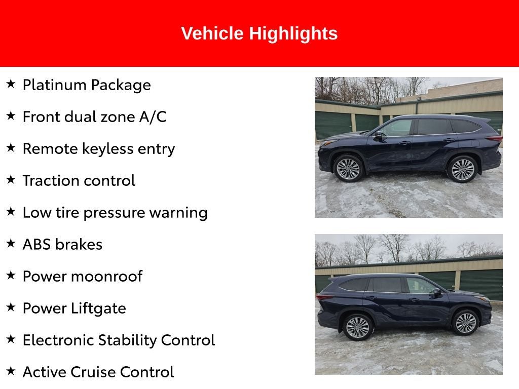 2026 Toyota Highlander Platinum