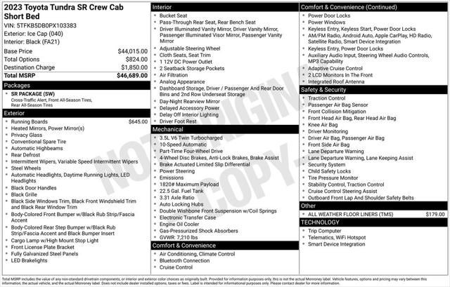 2023 Toyota Tundra SR