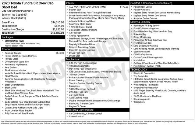 2023 Toyota Tundra SR