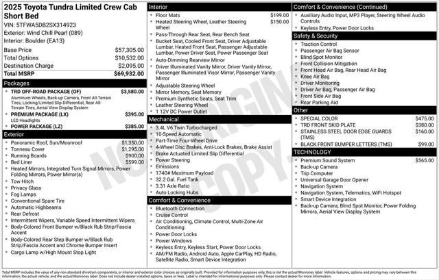 2025 Toyota Tundra Limited