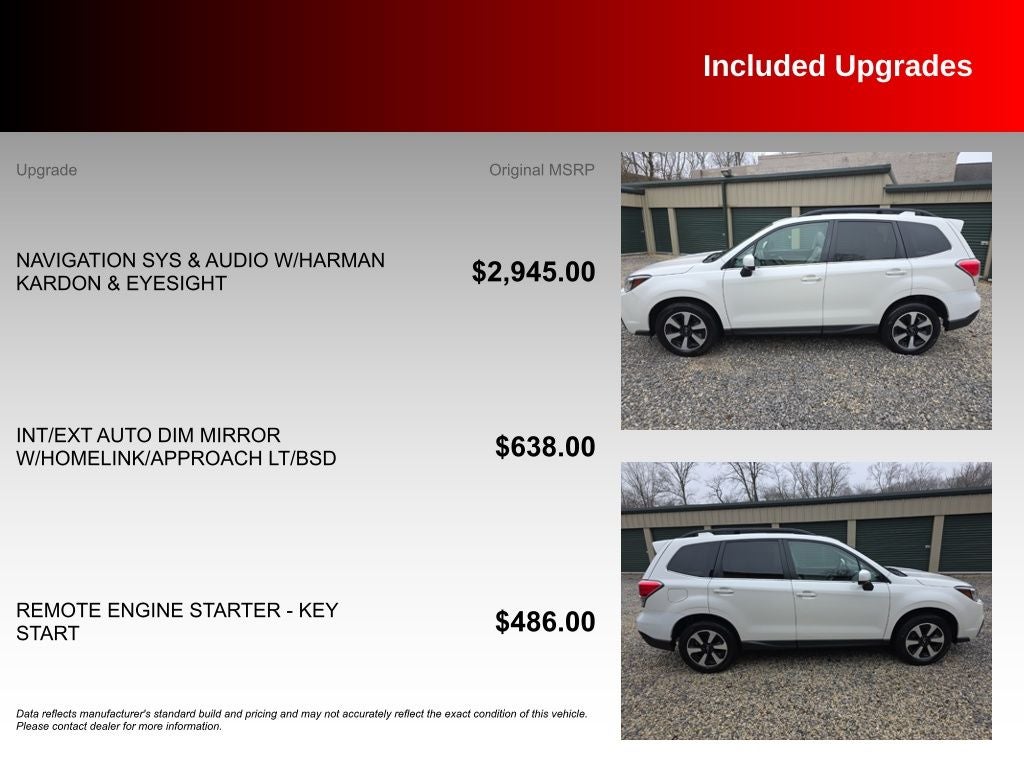 2018 Subaru Forester 2.5i Limited