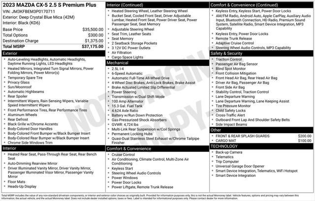 2023 Mazda Mazda CX-5 2.5 S Premium Plus Package