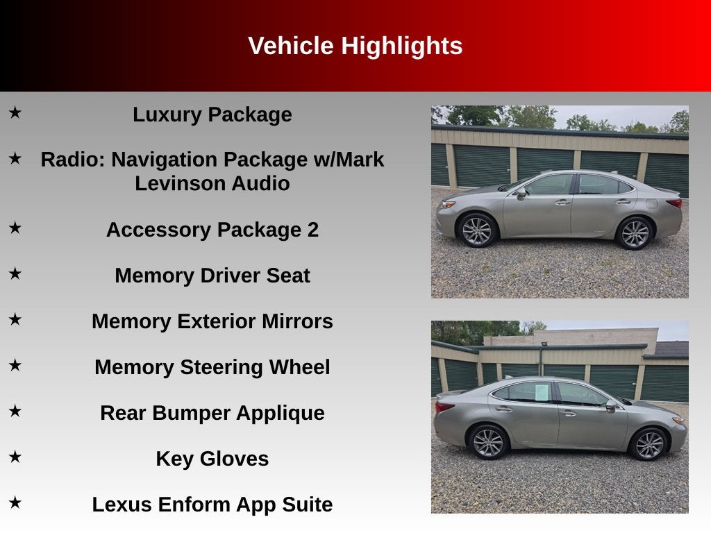 2018 Lexus ES 300h