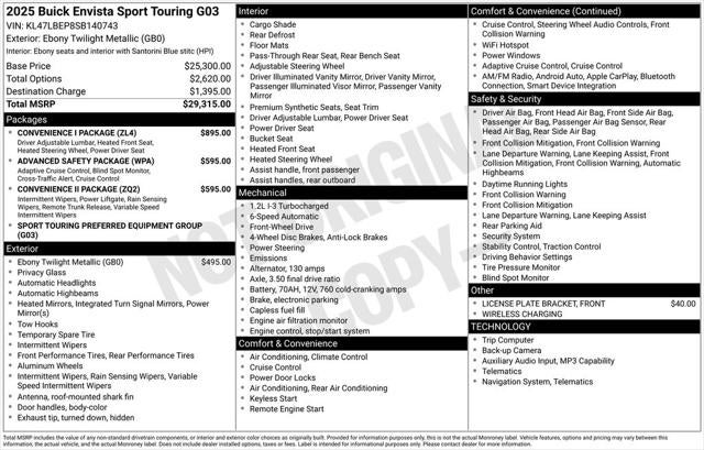 2025 Buick Envista Sport Touring