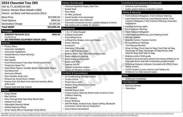 2024 Chevrolet Trax 2RS