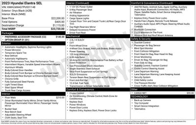 2023 Hyundai Elantra SEL