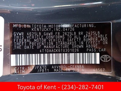 2026 Toyota Camry LE