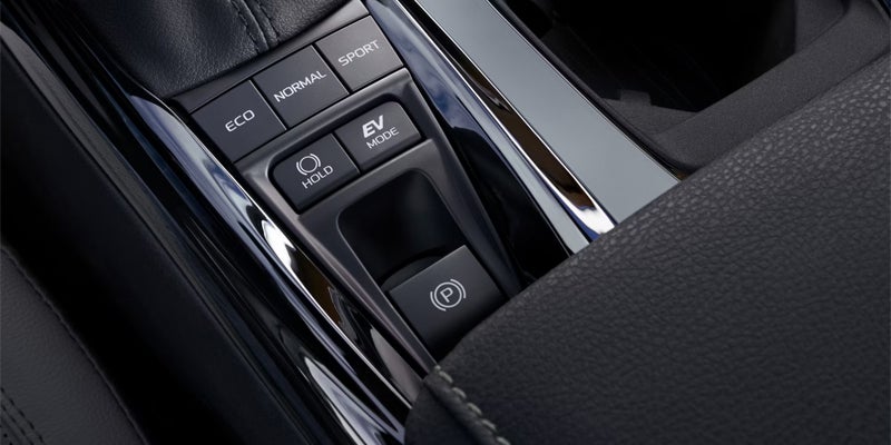 The console buttons of the 2025 Toyota Camry in Kent, OH