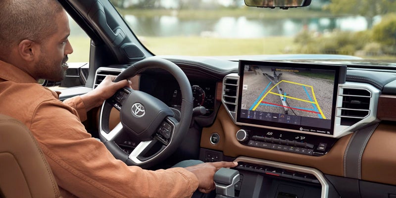 The safety features in the 2025 Toyota Tundra in Kent, OH