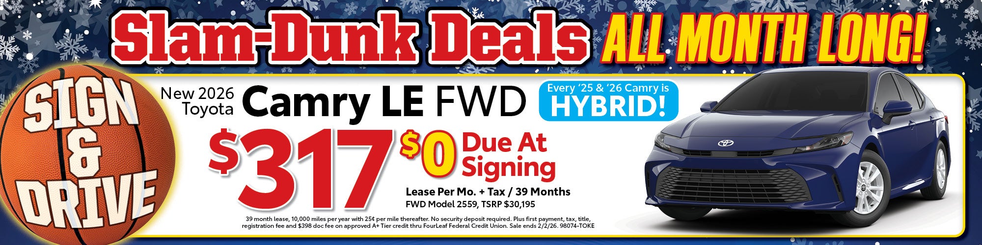 New 2026 Toyota Camry LE FWD