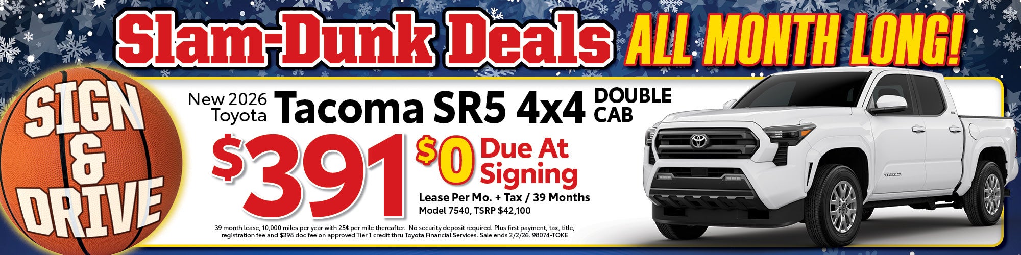 New 2026 Toyota Tacoma SR5 4*4 double cab