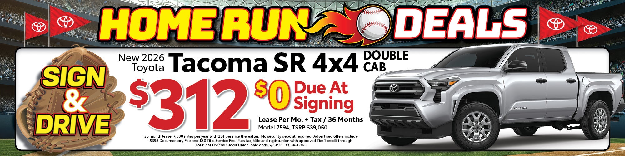 New 2026 Toyota Tacoma SR Double Cab 4x4