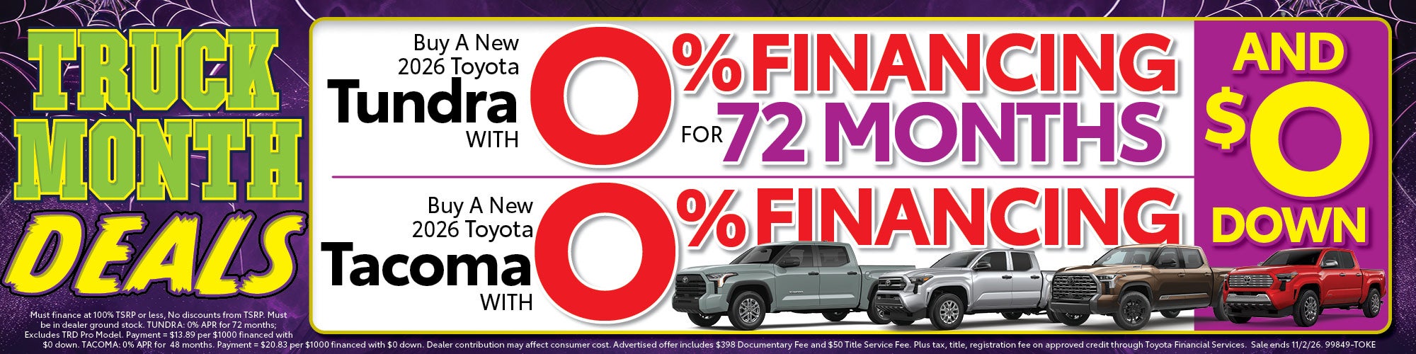 TRUCK MONTH DEALS