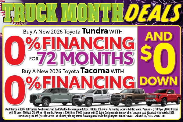 TRUCK MONTH DEALS